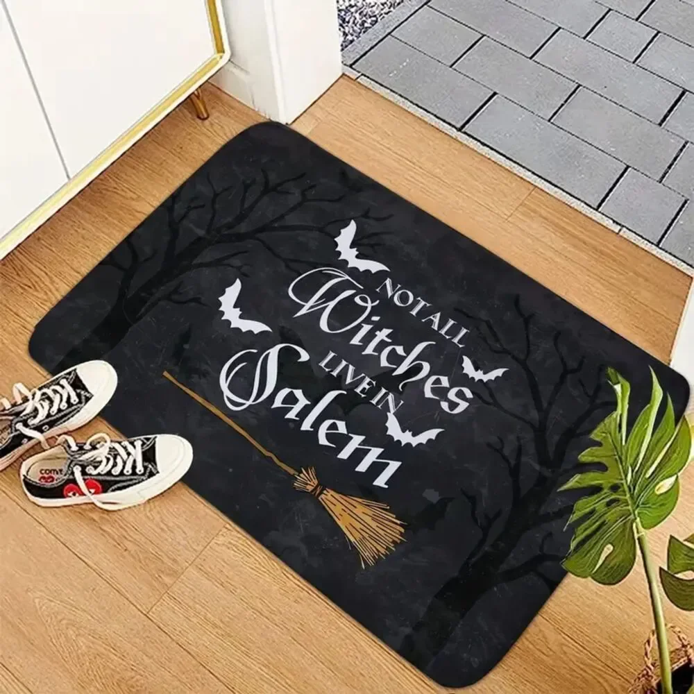 Goth Vamp Witchy Witch Salem Doormat Not All Witches Live in Salem 40